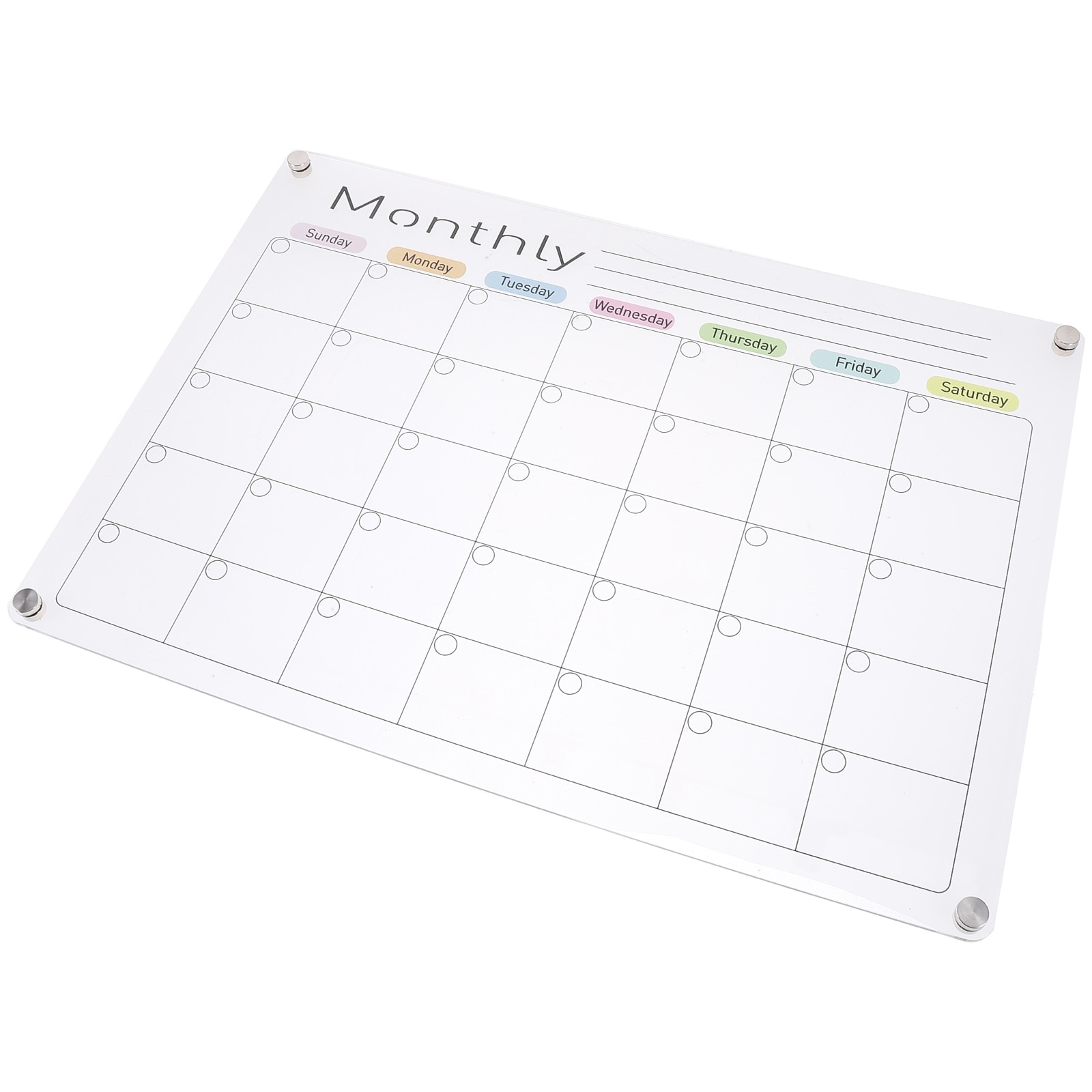Fridge Board Schedule Whiteboard Dry Erase Refrigerator Writing Acrylic Calendar Planner Do List Message