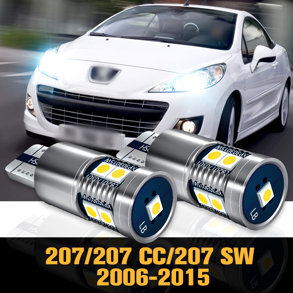 2pcs Canbus LED Clearance Light Parking Lamp Accessories For Peugeot 207 CC SW 2006-2015 2007 2008 2009 2010 2011 2012 2013 2014
