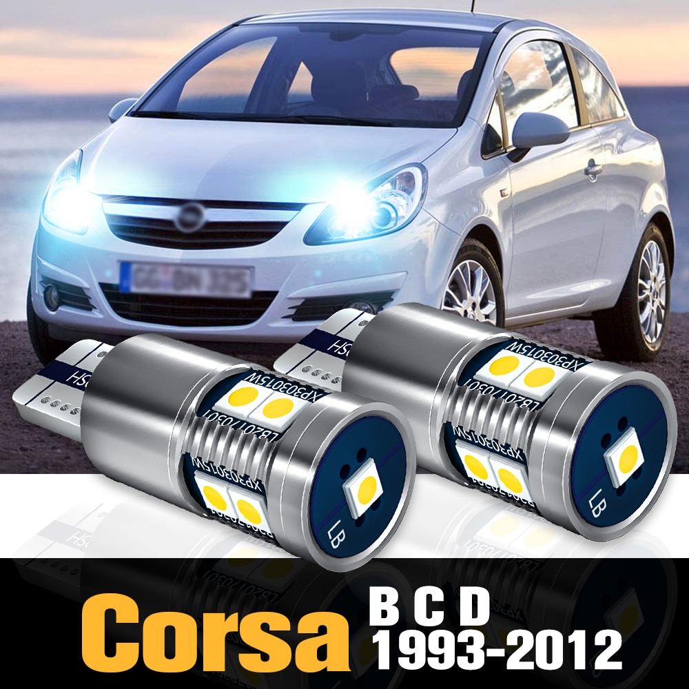 2pcs Canbus LED Clearance Light Parking Lamp Accessories For Opel Corsa B C D 1993-2012 2004 2005 2006 2007 2008 2009 2010 2011