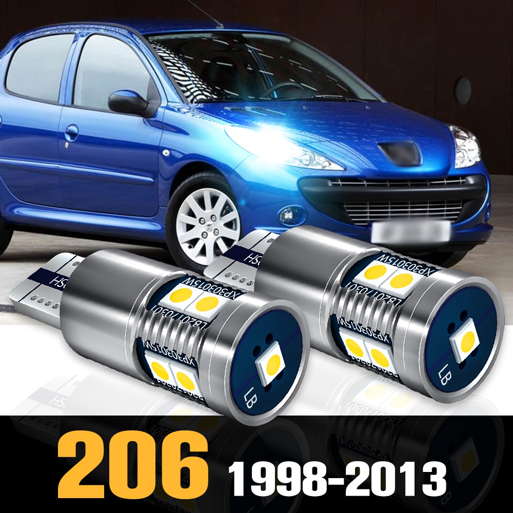 2pcs Canbus LED Clearance Light Parking Lamp Accessories For Peugeot 206 1998-2013 2004 2005 2006 2007 2008 2009 2010 2011 2012