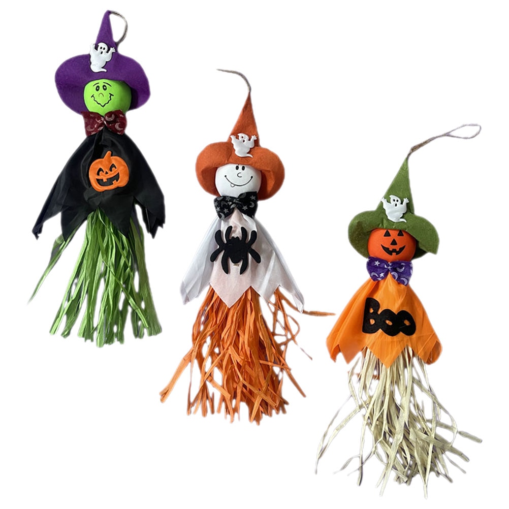 3 Pcs Home Decor Festival Ghost Figurine Lovely Desktop Halloween Propsative Accessory Accessories