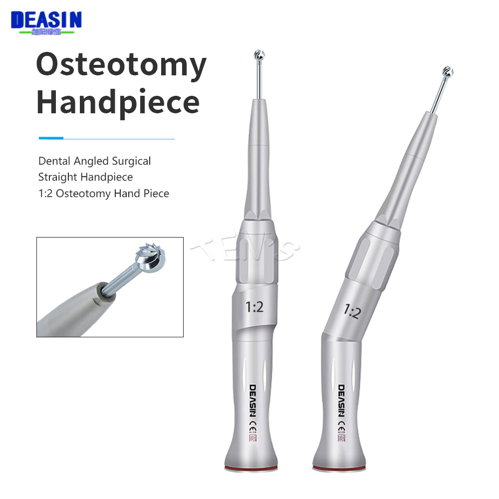 DEASIN New Dental 1:2 Osteotomy Hand Piece Micro Contra Angle Surgical Straight Handpiece Dentist Tools