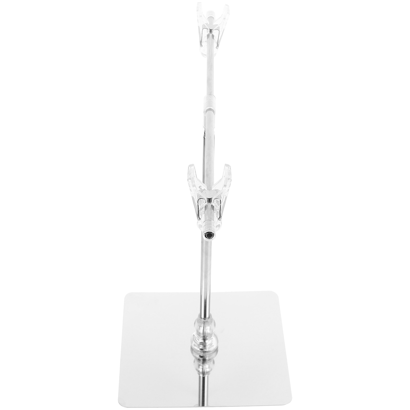 T Shaped Advertising Sign Holder Adjustable Poster Simple Stand Clip Tabletop Abs