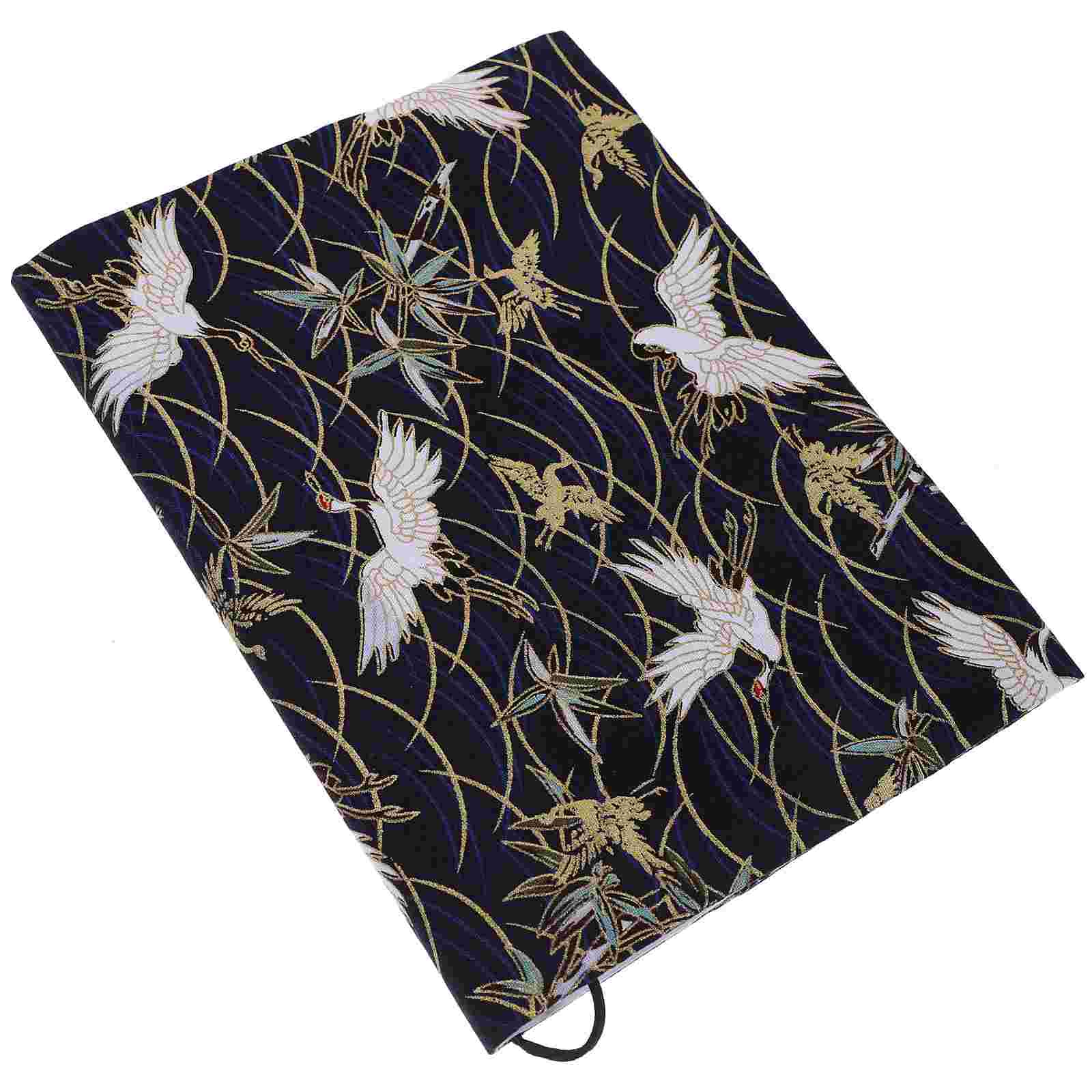 Crane Cloth Slipcase Hand Decor Dustproof Adjustable Notepad Sleeve Aldult Exquisite