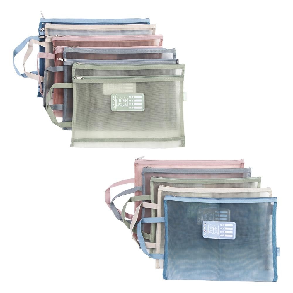 Supplies Protective Subject Paper Student Gift Storage Handbag Document Bag Zipper File Pocket A4 File Folder Bag