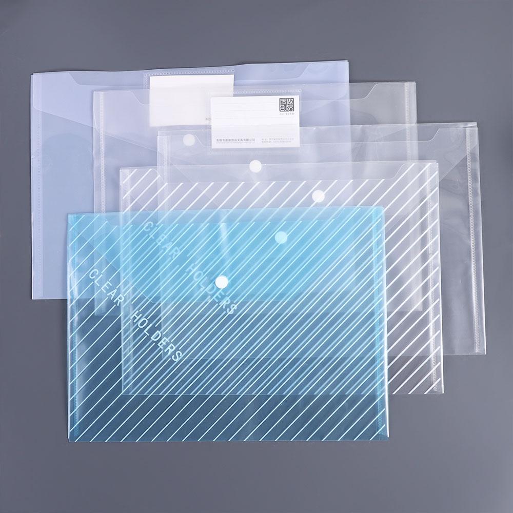 Documents Button Closure Filing Envelope Water Resistant File Bag Storage Bag Information Pocket Classification Folder