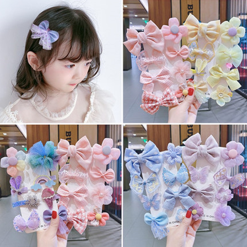 Girls Cute Hair Clips Kids Sweet Cartoon Hairpin Baby Hair Decor Children Bangs Hairpin Barrettes Doll Hair Accessories