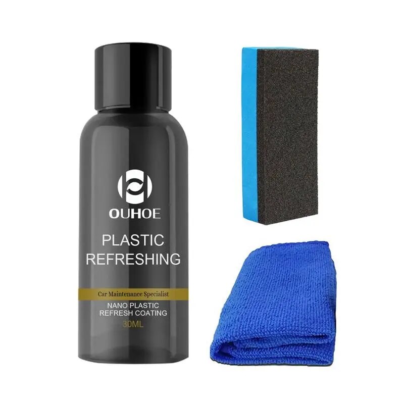 Car Plastic Restorer Gloss Car Cleaning Products Plastic Leather Restore Auto Polish Repair Coating Car Interior Cleaner Agent