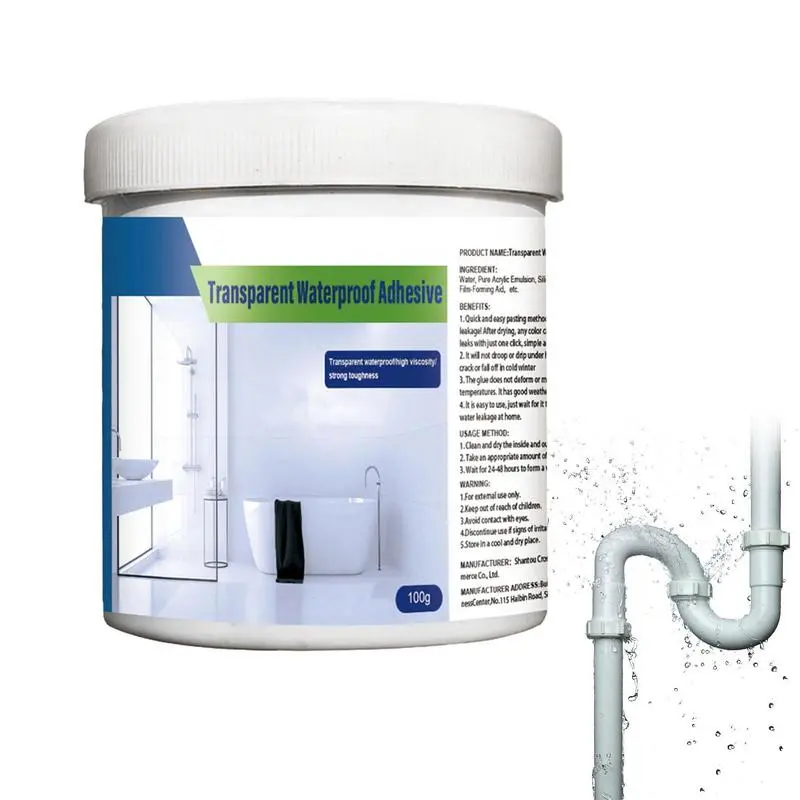 Bathroom Transparent Waterproof Glue Strong Bonding Wall Cracks Adhesive Repairing Toilet Glue Anti Leak Sealant For Home Repair