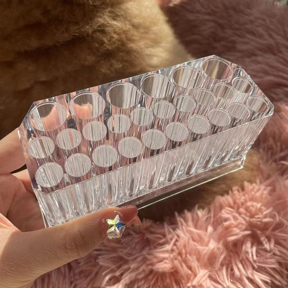 Makeup Brush Container Pens Organizer Makeup Brush Holder Pens Storage Box Nail Brush Display Shelf Nail Brush Holder