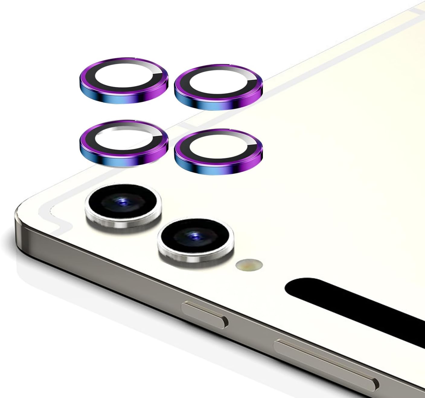 for Samsung Galaxy Tab S9 Ultra Plus Camera Lens Protector Anti Scratch Metal Tempered Glass Camera Cover for Galaxy Tab S9 Plus