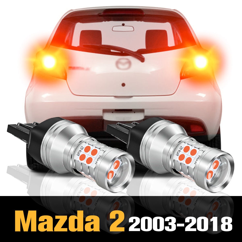 2pcs Canbus LED Brake Light Accessories For Mazda 2 DE DH DL DJ DY 2003-2018 2007 2008 2009 2010 2011 2012 2013 2014 2015 2016