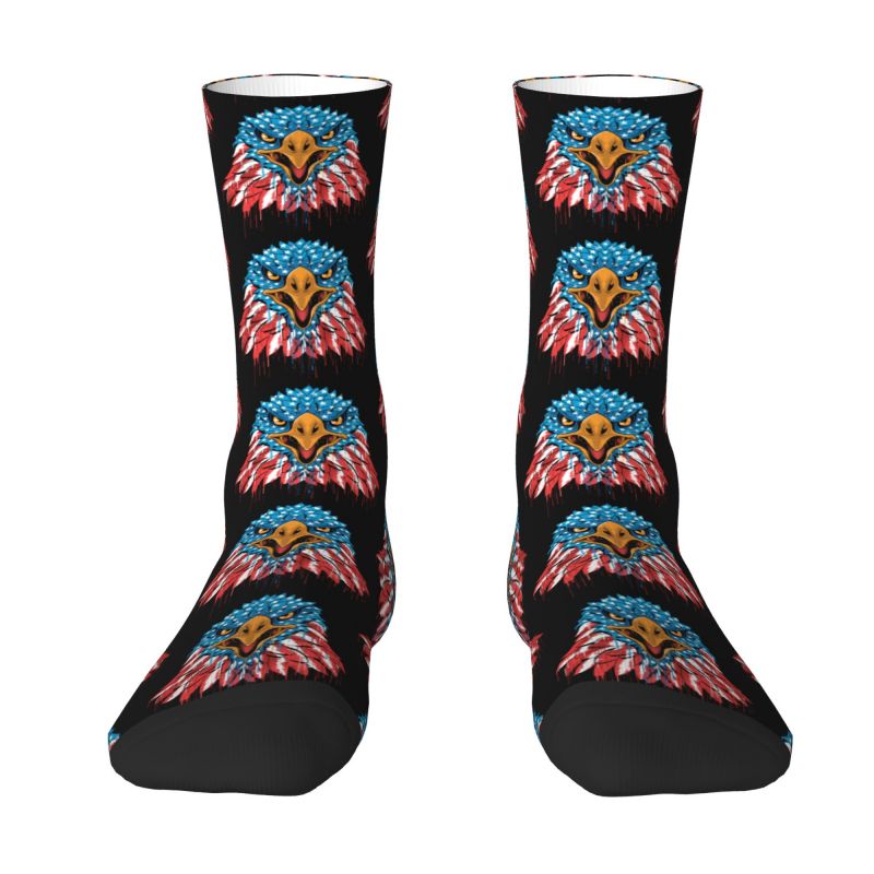 USA Flag American Eagles Men Women Crew Socks Unisex Funny Spring Summer Autumn Winter Dress Socks