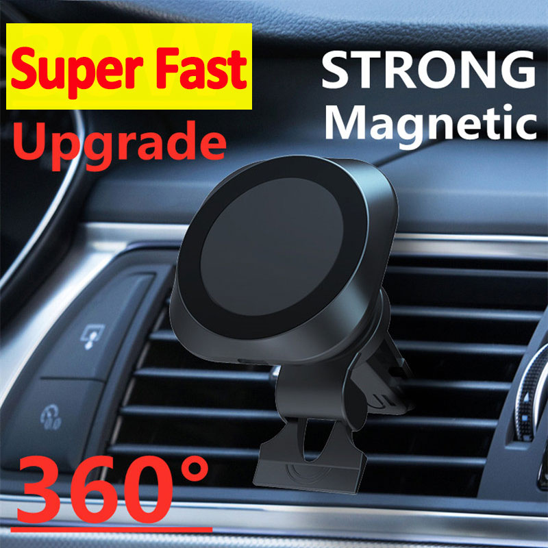 30W Magnetic Car Wireless Charger for macsafe iPhone 14 13 12 pro max mini Air Vent Car Phone Holder Stand Fast Car Charging