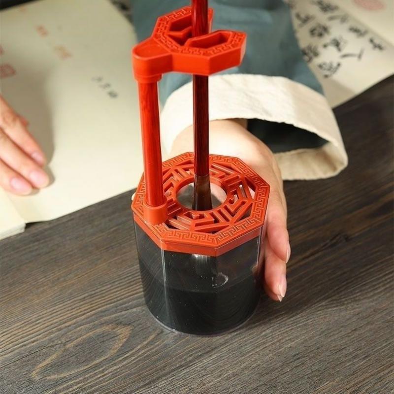 Wash Free Writing Brushes Penholder Rack Hanger Chinese Drawing Stand Calligraphy Rest Ink Hanging Drying Pen Stand Art Supplies