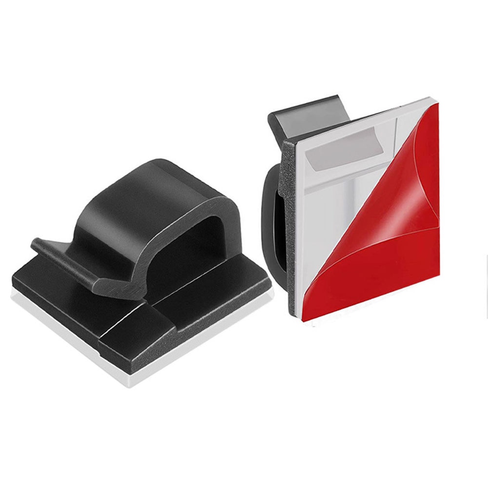 10/20/50PCS Cable Organizer Clips Wire Winder Holder PC Phone Earphone Mouse Cord Clip Protector USB Cable Management Clips