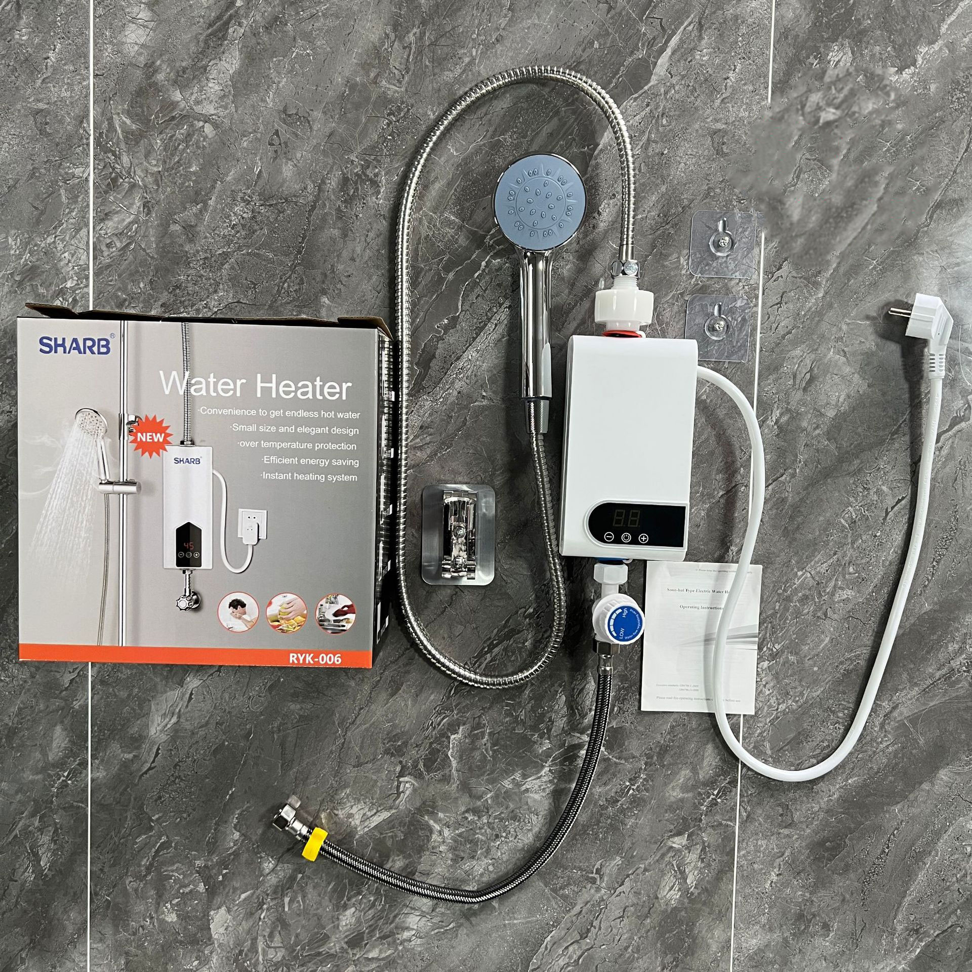 Instant Electric Water Heater , 5.5kW Tankless Water Heater for Kitchen Bathroom with Self Modulating Technology