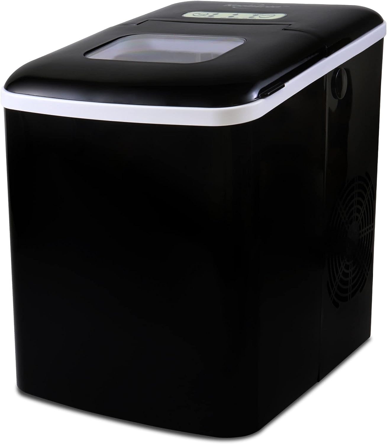 Countertop Ice Maker Machine with Digital Controls and LED Indicators, Ice Cubes Ready in 6-8 Minutes, Makes 26 lbs of Ice per D