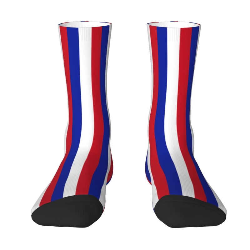 France Flag Dress Socks Mens Womens Warm Fashion French Proud Crew Socks
