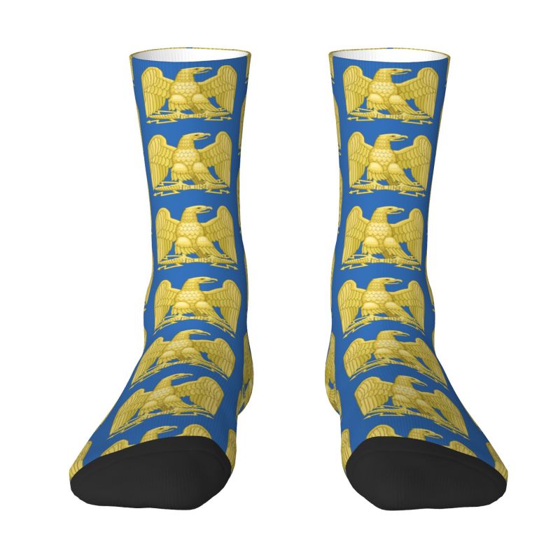Napoleon Eagle Mens Crew Socks Unisex Funny France French Empire Spring Summer Autumn Winter Dress Socks