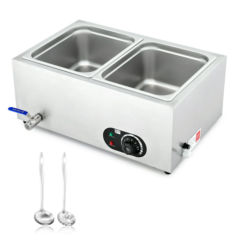 Bain Marie Food Warmer GN 1/2 2 Pan Buffet Server and Warmer