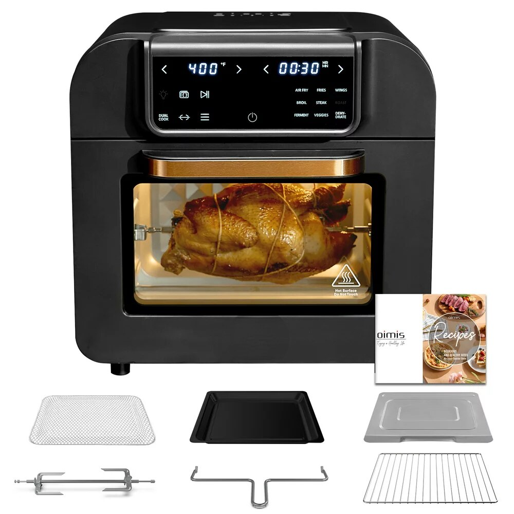16QT Air Fryer Toaster Oven Gifts for Dad, 9-in-1 Smart Convection Oil-Free with 6 Accessories