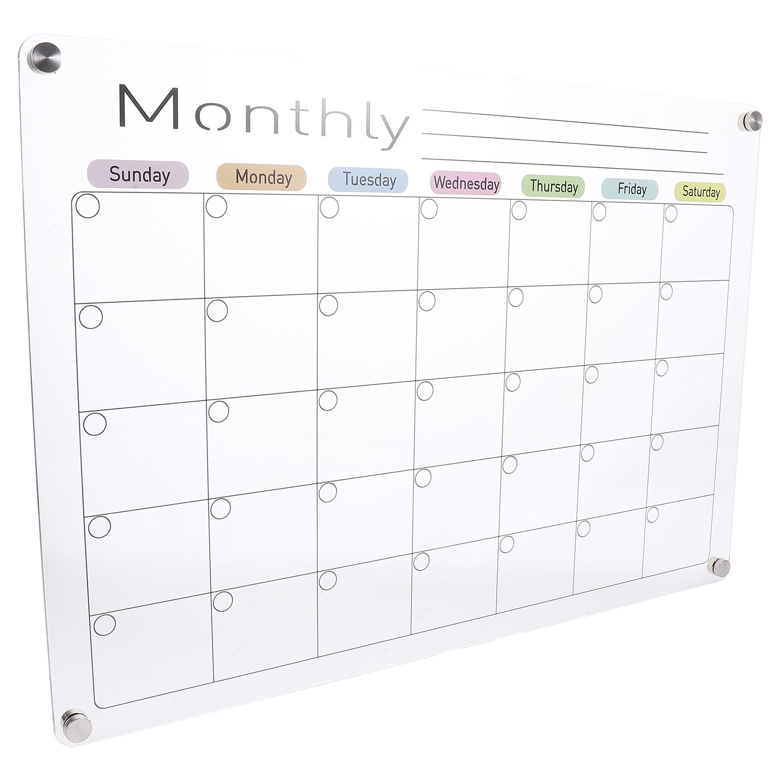 Magnetic Whiteboard Acrylic Fridge Dry Erase Do List Message Erasable Planning Reminder Calendar Refrigerator