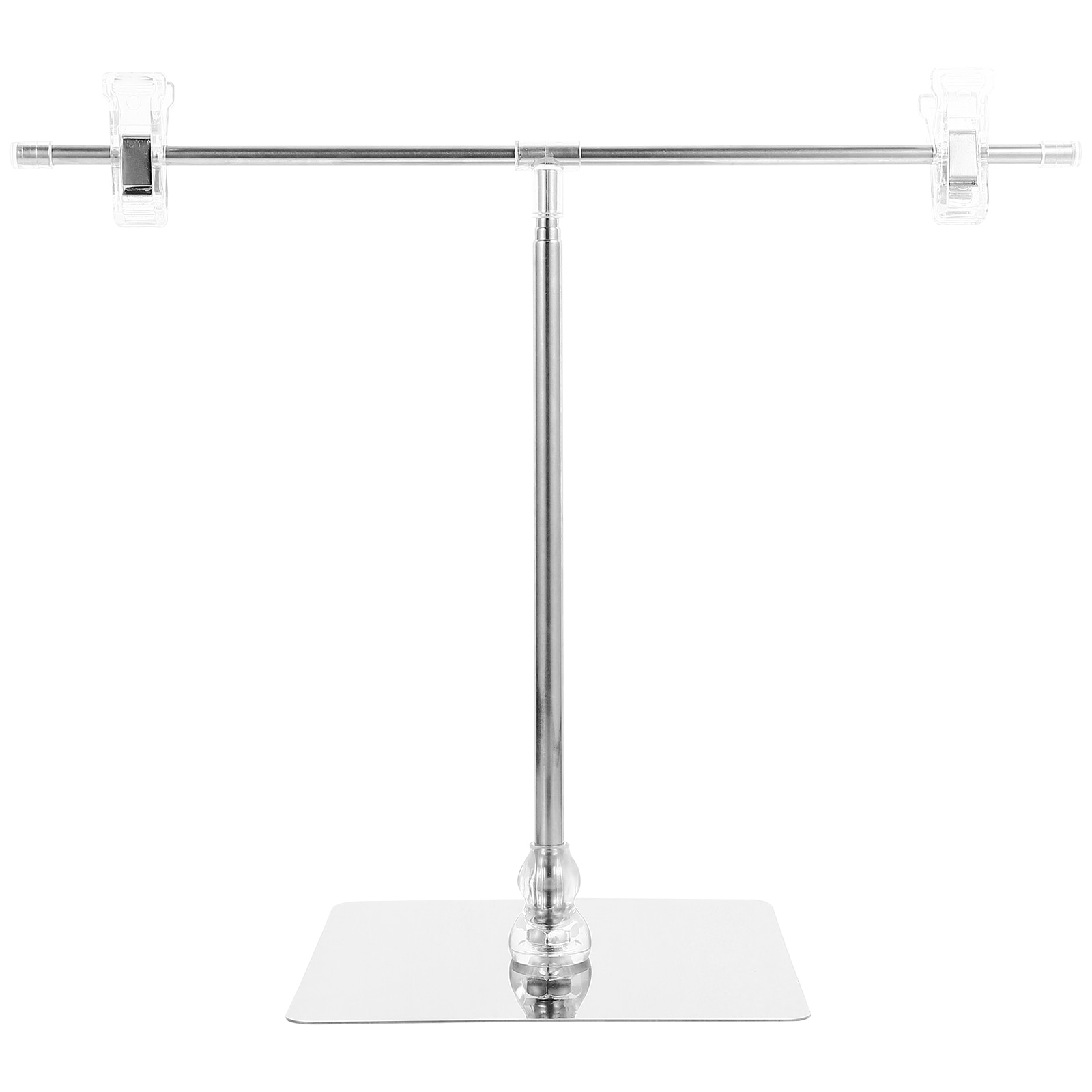 T Shaped Advertising Sign Holder Adjustable Stand Easy Banner Stainless Steel Advertising Sign