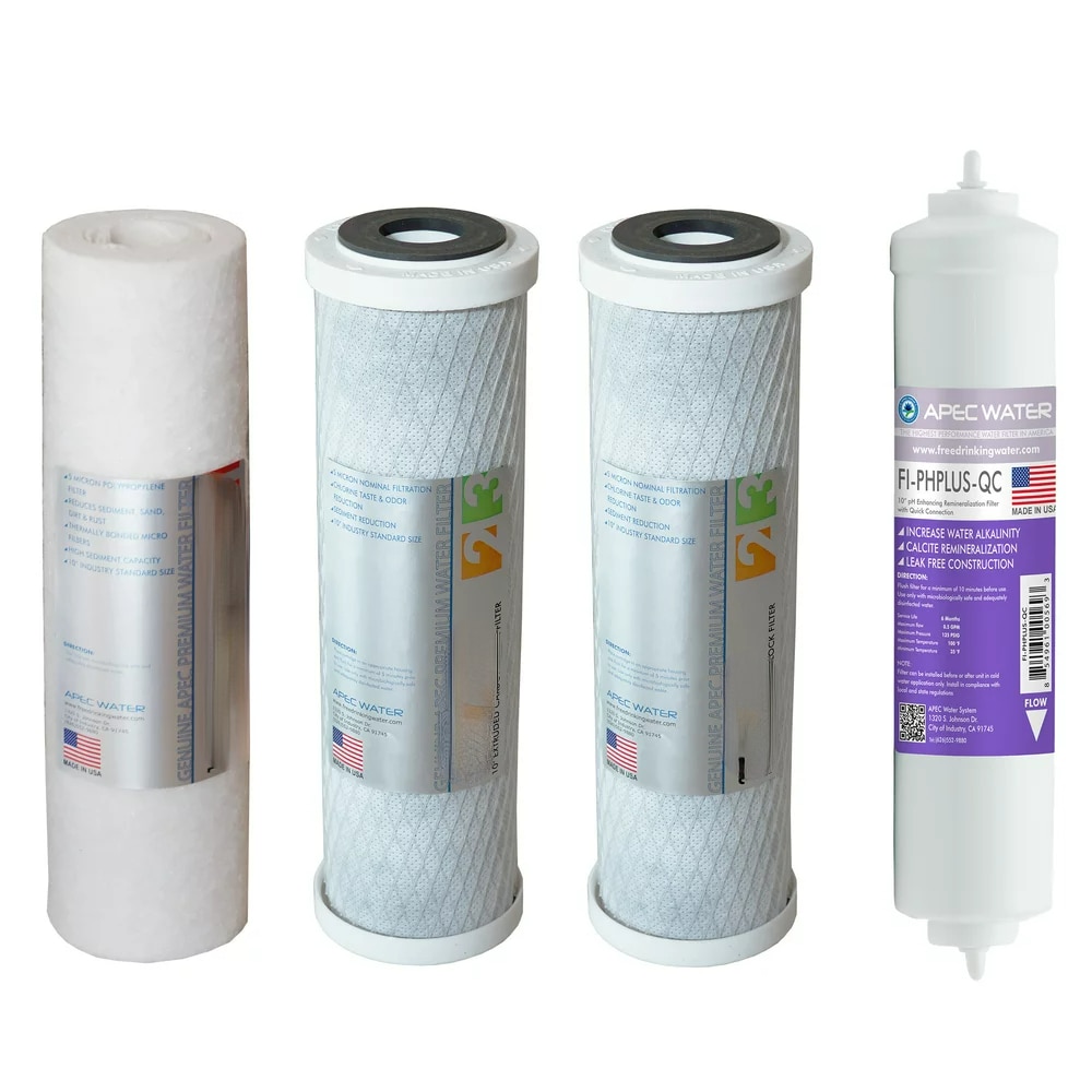 FILTER-SET-PH 90 Replacement Filter Set for ultimate Series Alkaline Reverse Osmosis Water Filter System Stage 1-3&6
