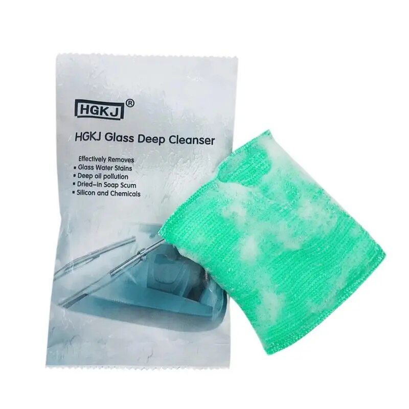 Car Scratch Remover Auto Glass Cleaning Sponge Car Glass Remove Oil Film Scratch Removing Cleaning Liquid Sponge For Cars