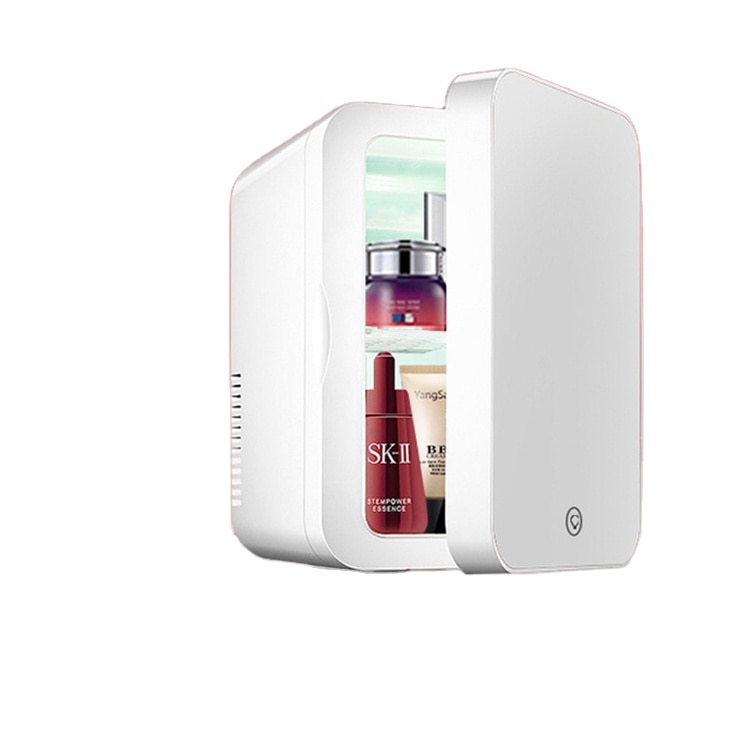 Custom Portable Beauty Refrigerator Electric Cooler and Warmer Mini Cosmetic Fridge with Mirror