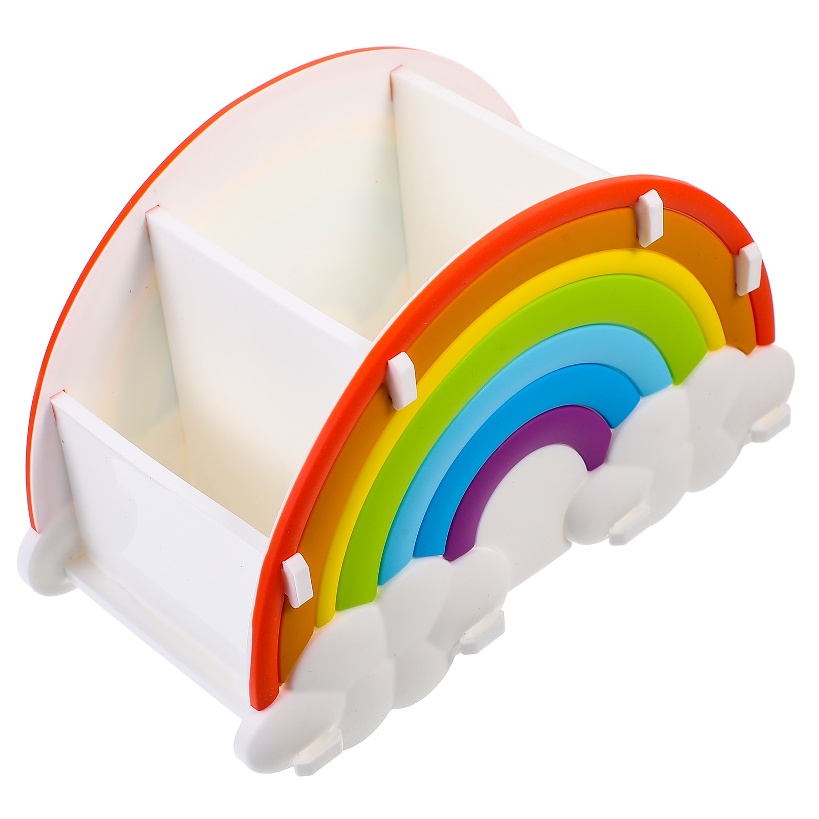 Desk Organizers Accessories Desktop Rainbow Pen Holder Silica Gel Decorations Classroom Teacher