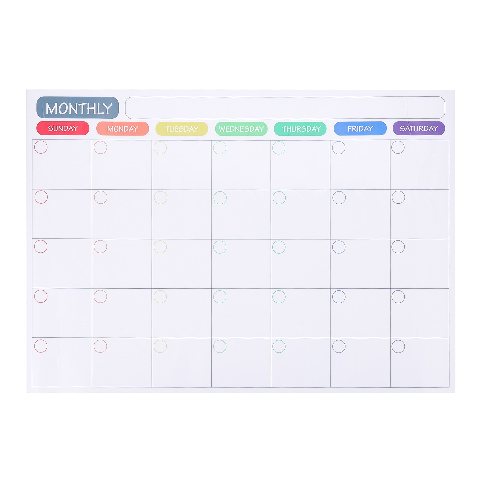 Magnetic Message Board Monthly Dry Erase Calendar Fridge Memo Whiteboard