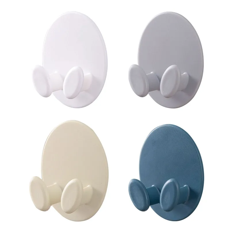 2 Pcs Multipurpose Power Plug Hanger Strong Adhesive Hooks for Home Office Dropship
