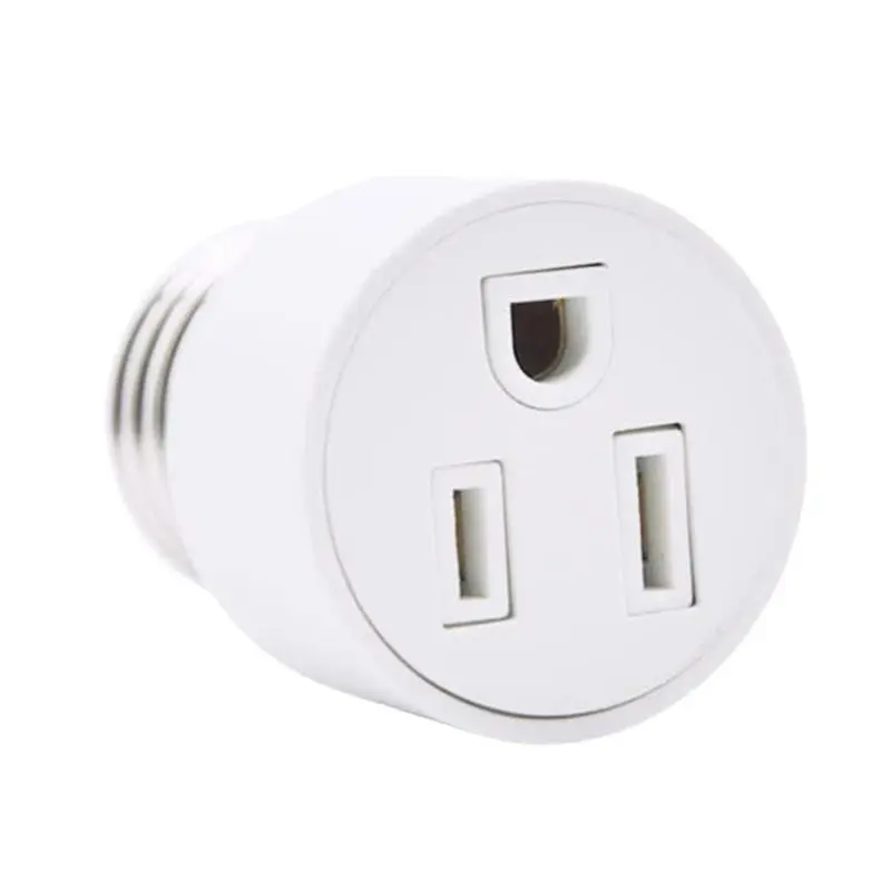 Light Socket Adapter Base Light Bulb To 2/3 Prong Outlet Plug Converter Light Bulb Outlet Socket Adapters