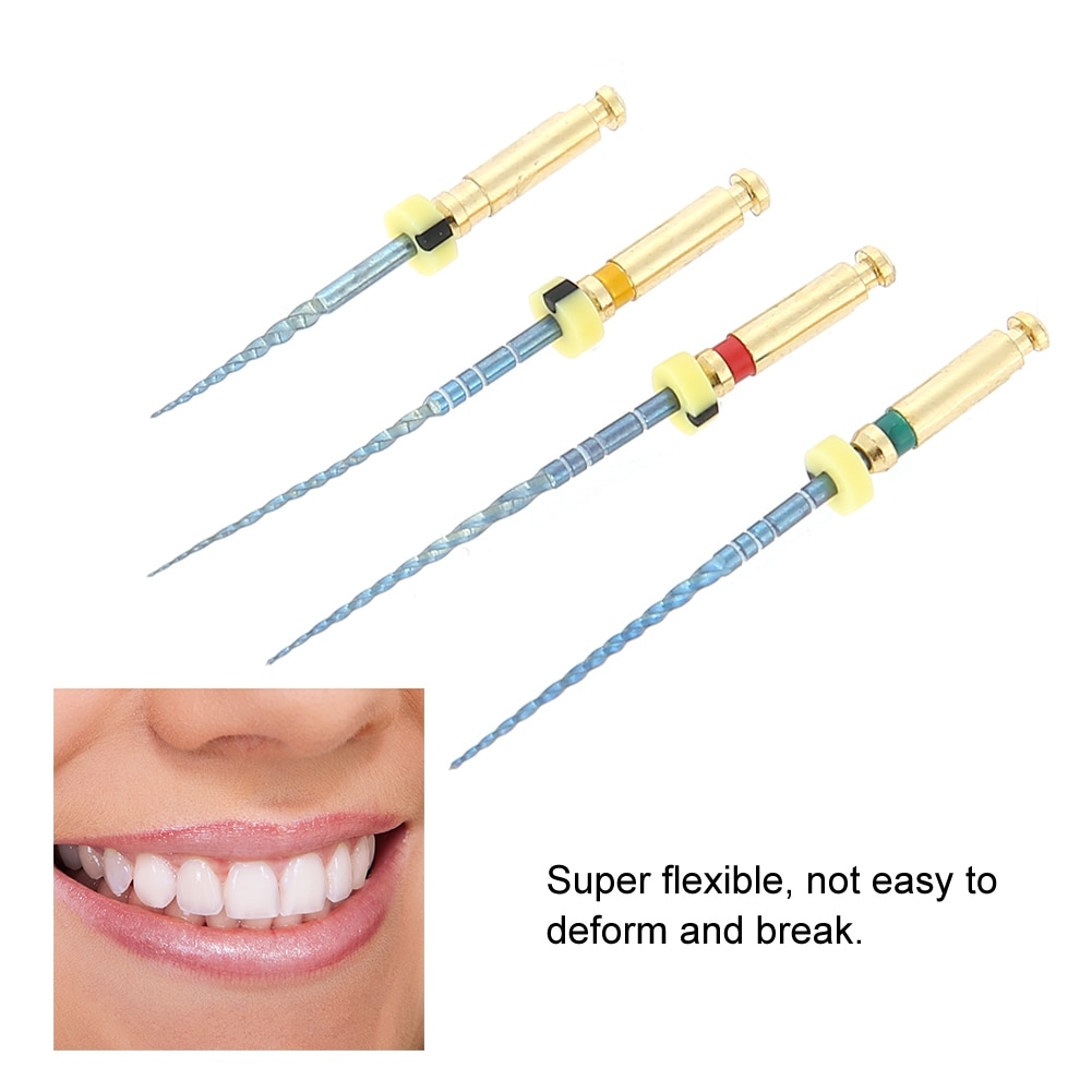 4Pcs Professional Dental Root Canal Niti X3 File Endodontic Needles Dental Instrument
