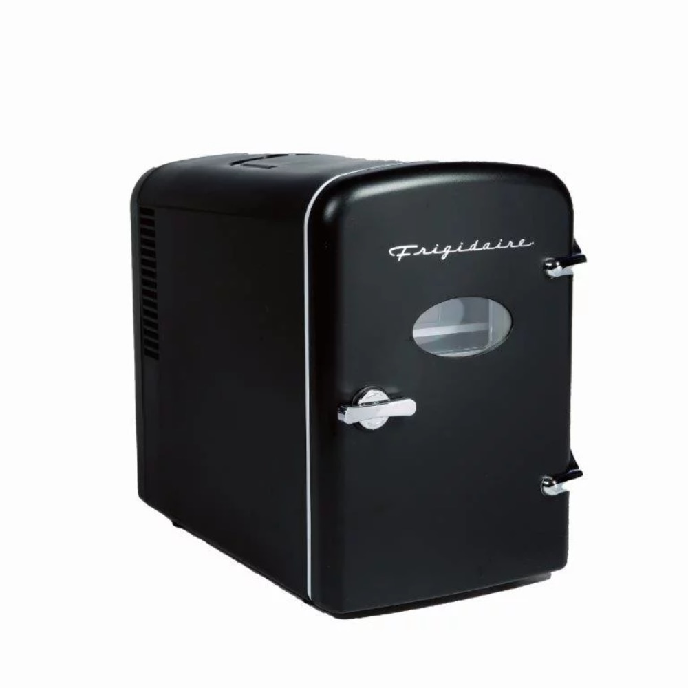 Frigidaire Portable Retro 6-can Mini Fridge EFMIS129, Black refrigerator