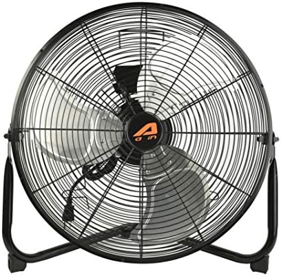 A010 20 Inch High Velocity Industrial Fan 6000 CFM 3 Speed for Industrial, Commercial, Residential, and Shop Use - ETL Safety L