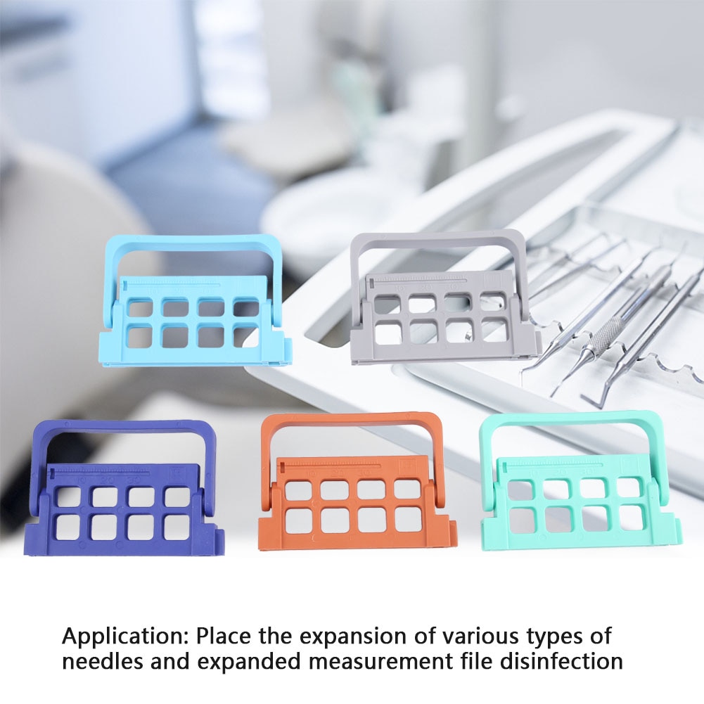 8Hole Dental High Quality Plastic Autoclavable Dispenser Endodontic Root Canal File Drill Stand Holder Endo Measuring Instrument