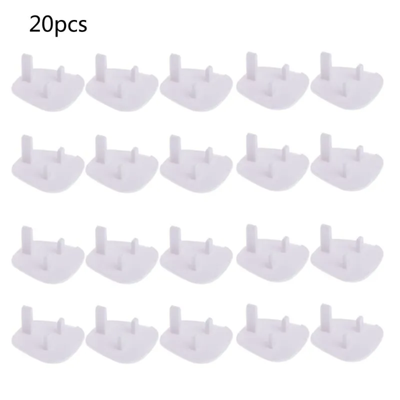 Q0KB 20pc Home Baby Proofing Safety Socket Covers Protectors Guards British Plug Lid
