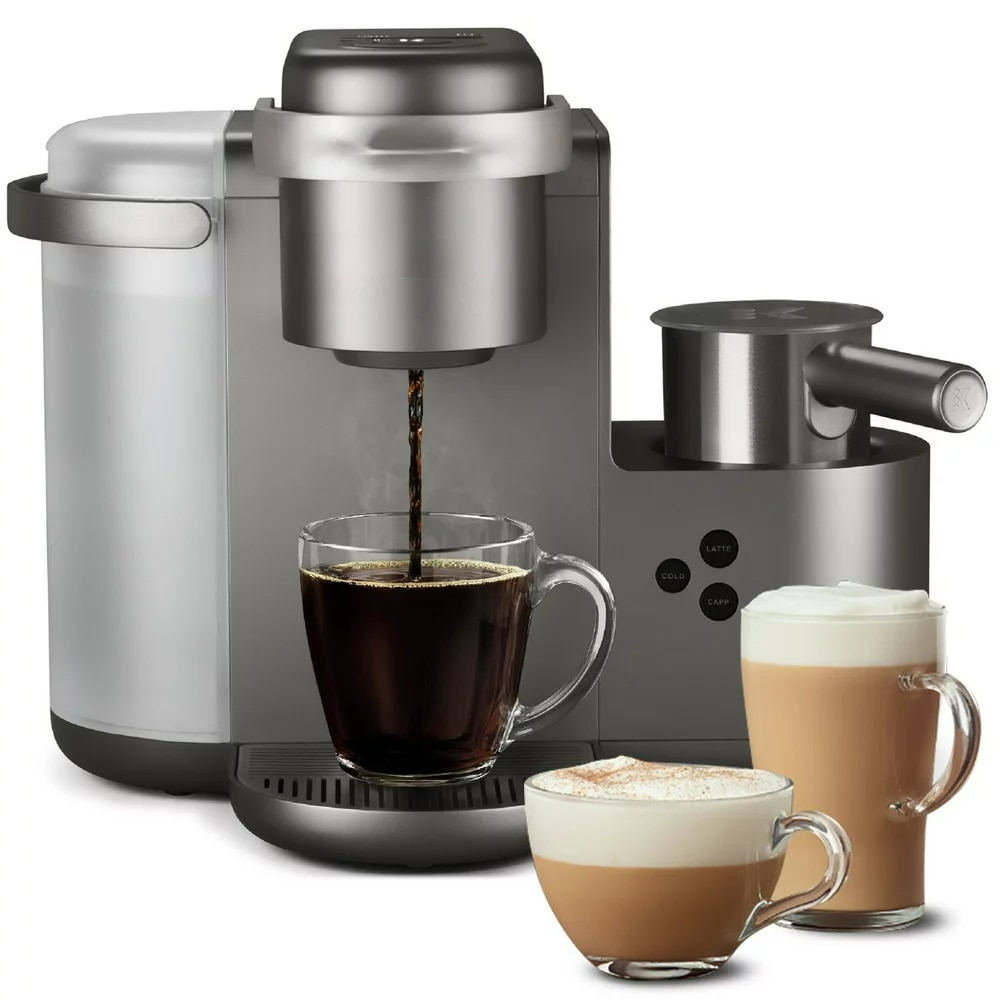 Special Edition Single Serve K-Cup Pod Coffee, Latte and Cappuccino Maker, Nickel