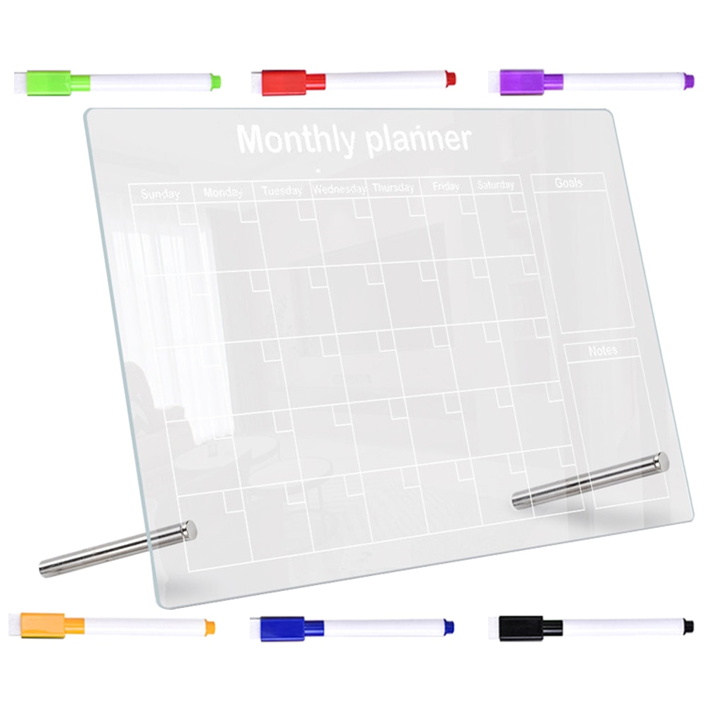 Transparent Office Message Board Clear Memo Home Acrylic Message Students Supply Sheet Pen