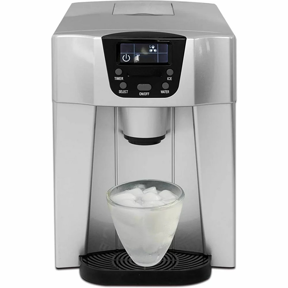 Countertop Ice Maker with 2L Dispenser - Silver