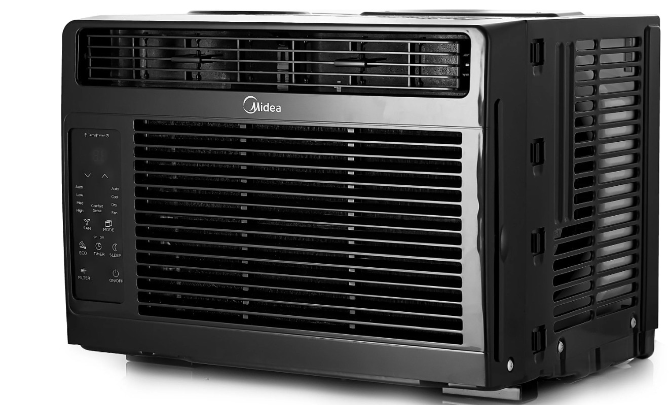 Midea 5,000 BTU 115V Window Air Conditioner with ComfortSense Remote, Black, MAW05R1WBL