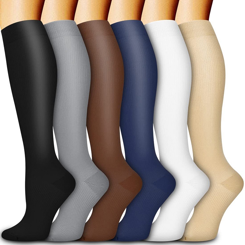 Compression Stocking Woman Socks Zipper Pressure Varicose Veins Treat Socks Cycling Sport Socks Men Knee Length Leg Support