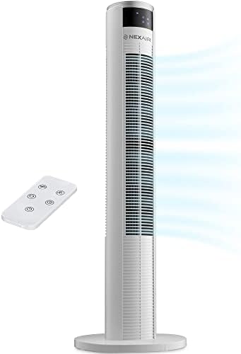 Oscillating , 3 Speed Portable With Remote Control, Quiet Operating Floor for Bedroom with 7.5 Hr Auto Off Timer, Modern Ro