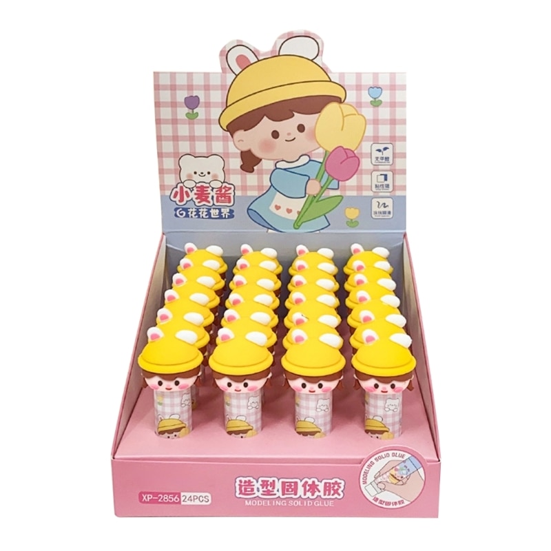 Cartoon shape Solid Glues Stick Strong Adhesives Glues Stick for Student Stationery Solid Glues High Viscosity Supplies