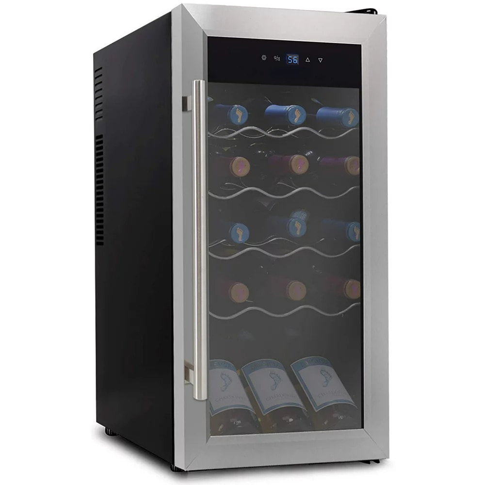 18 Thermoelectric Wine Chiller Cooler, Black