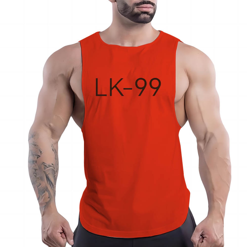 Four Seasons Adult Men'S Fitness Outdoor Sports Casual Crew Neck Vest Superconductor Pattern 2d Printed Sleeveless Shirt