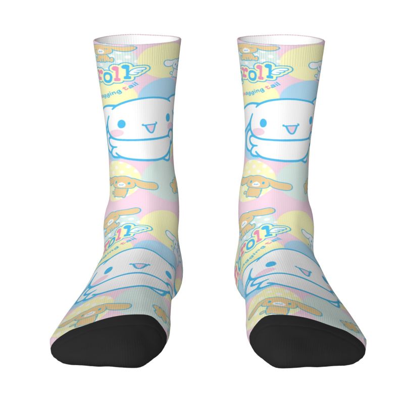 Kawaii Printed Sugarbunnies Socks for Men Women Stretchy Summer Autumn Winter Japanese Animation TV Crew Socks
